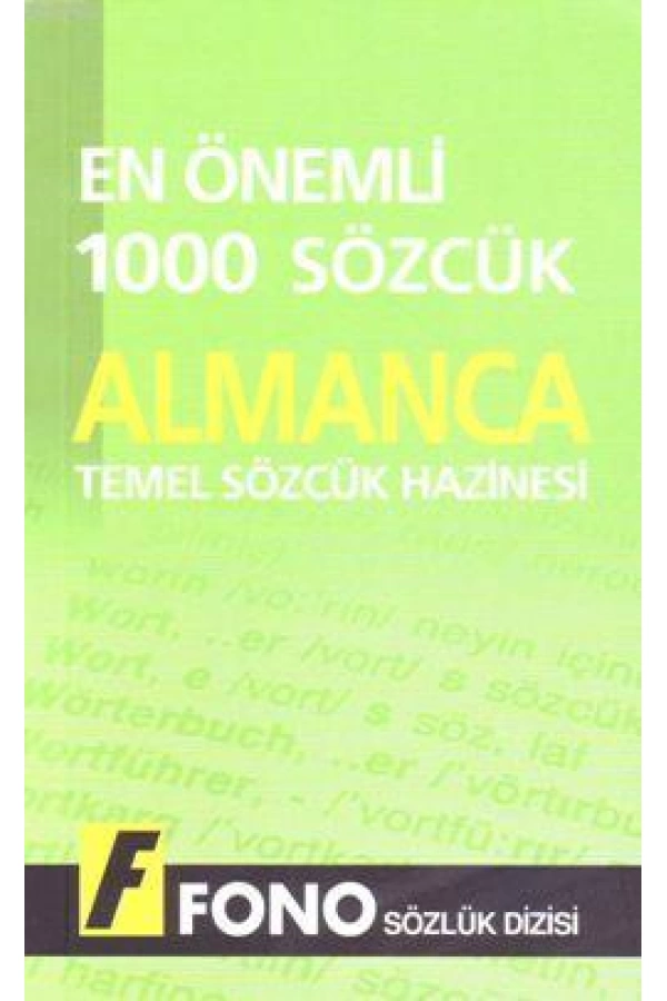 Temel Sözcük Hazinesi| Almanca En Önemli 1000 Sözcük